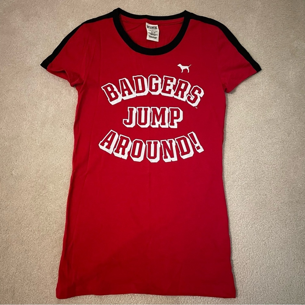 VS. PINK Wisconsin Badgers tee X-small NWOT